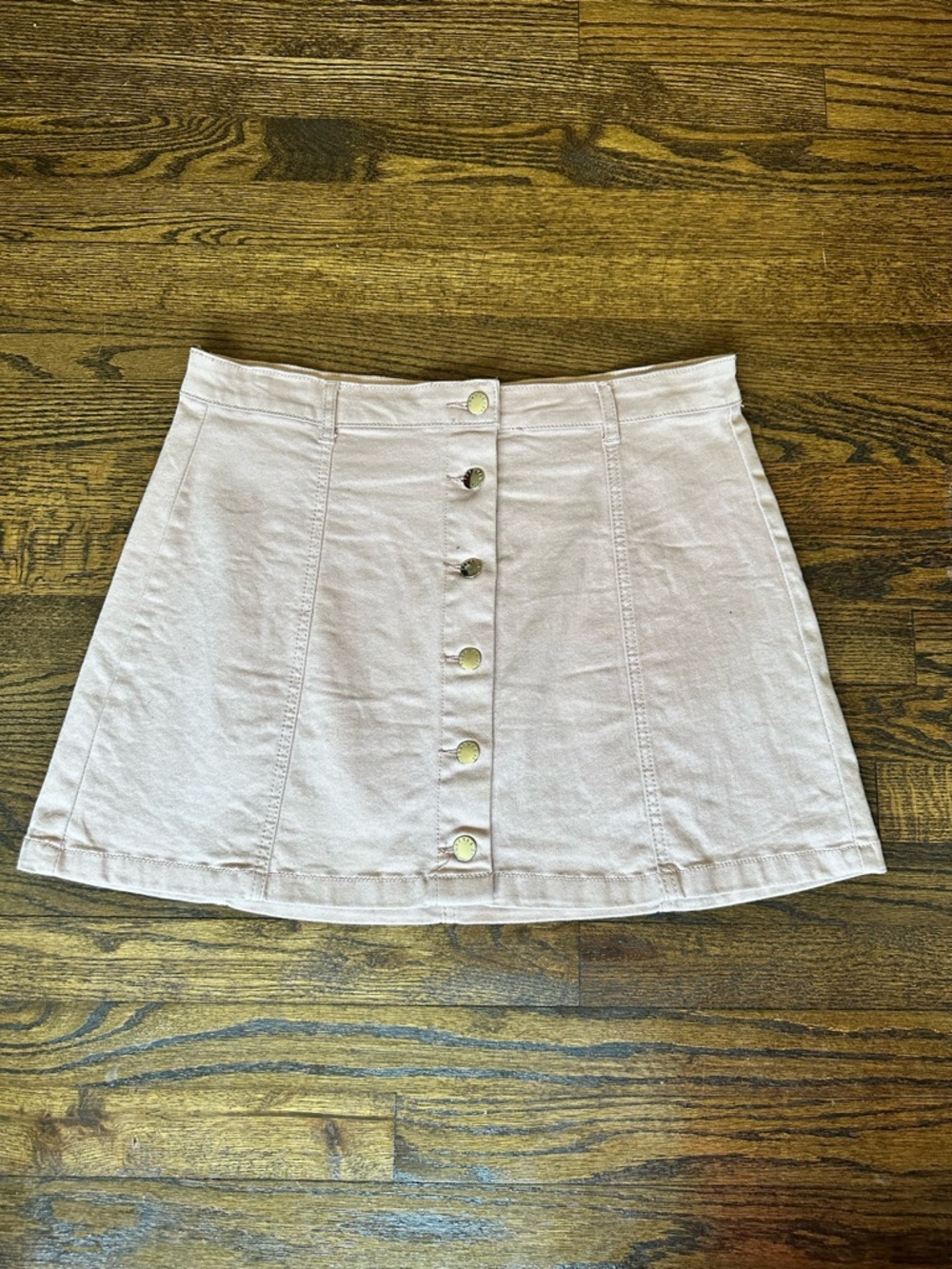 Forever 21 Pink Denim Mini Skirt, Size 31